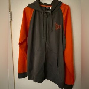 Tapout Zip Up Hoodie - Grey and Orange -XL